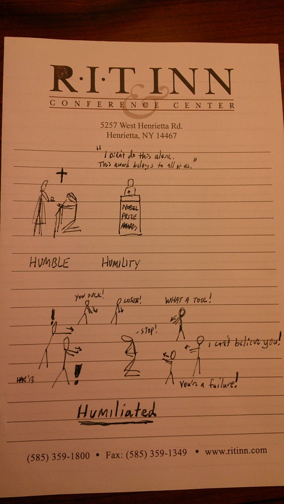 Humble, humility, humiliated (c) Hollis Easter 2013