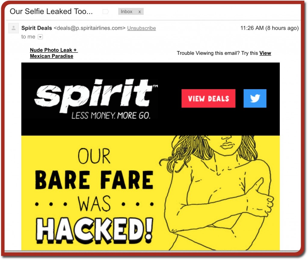 Spirit Airlines Our Bare Fare Was Hacked